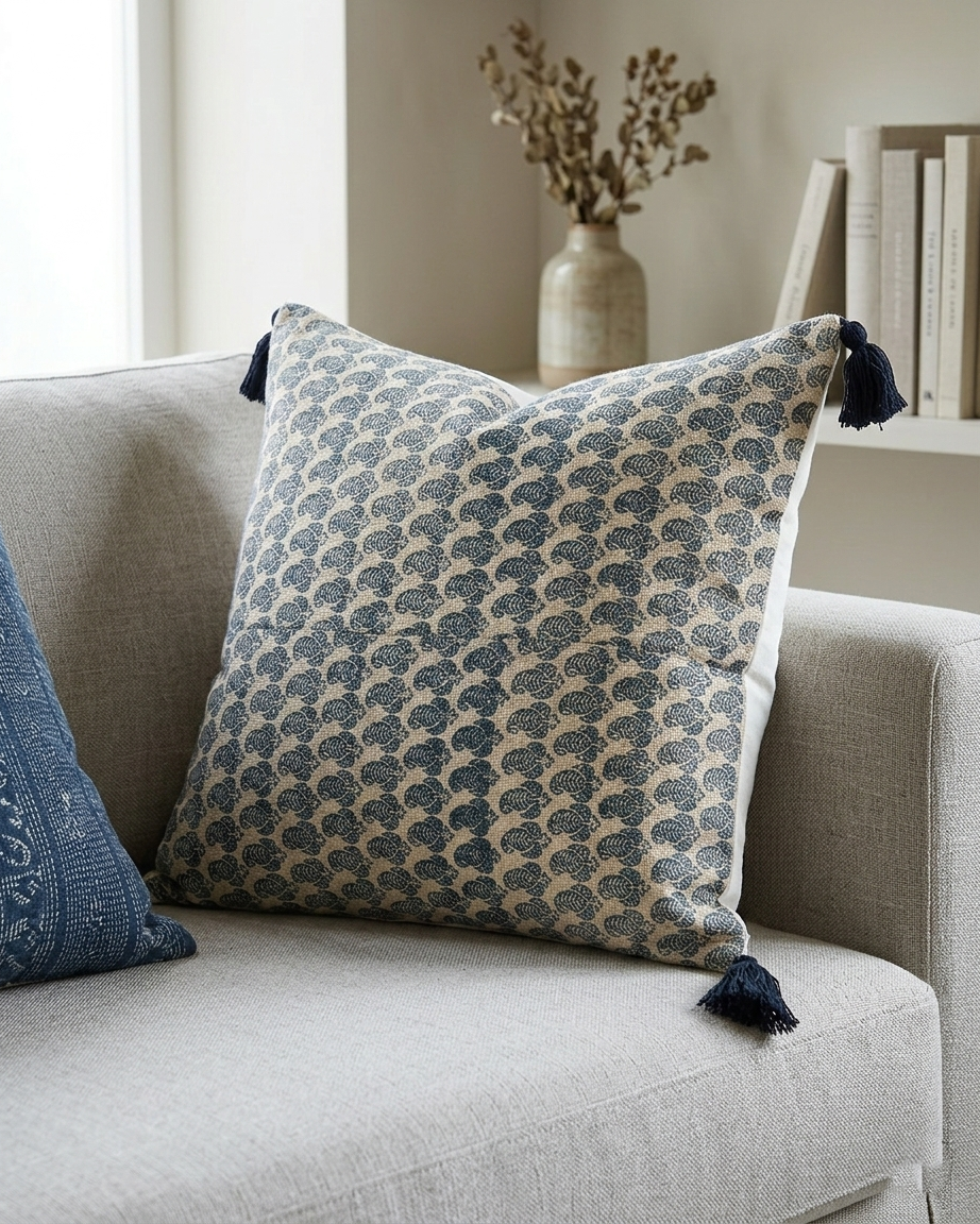 Blue paisley