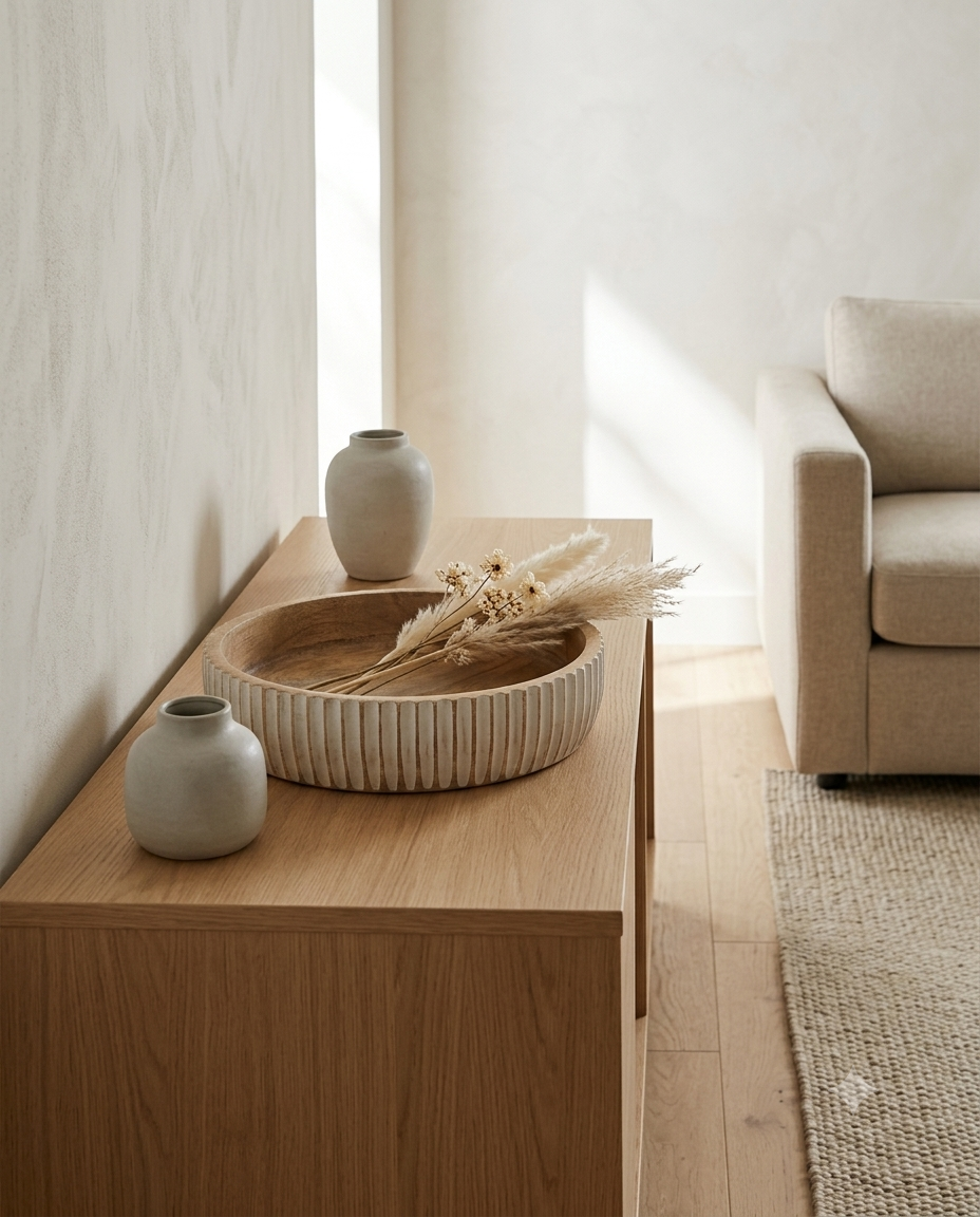 Fluted White Bowl (Large)