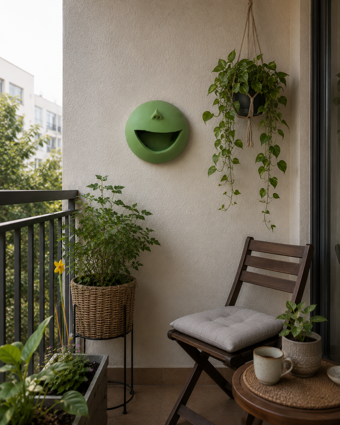 Happy Clay Face