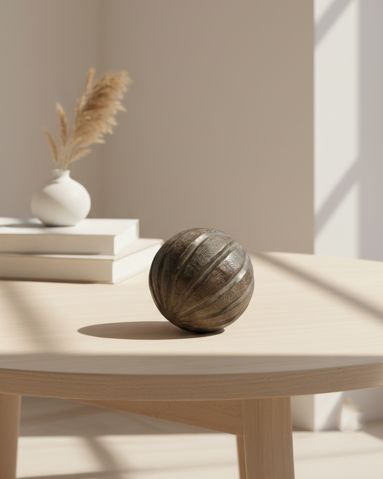 Ripples Obsidian Sphere